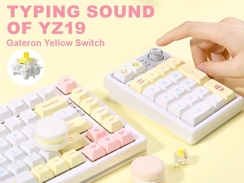 Amazon.com: YUNZII YZ19 Wireless Mechanical Number Pad,19 Keys